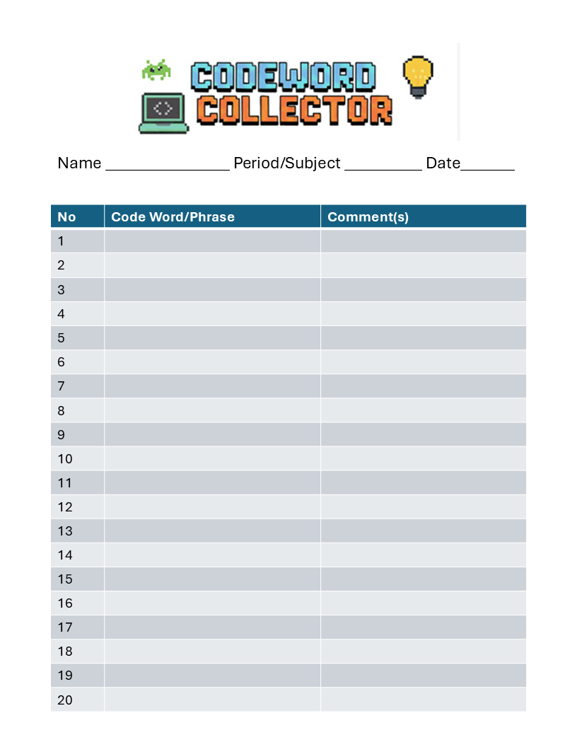 Code Word Collector logo