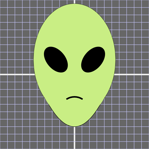 green alien pattern