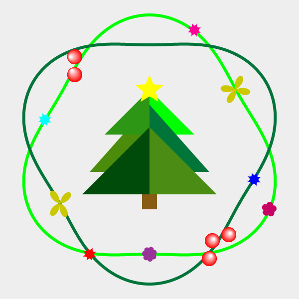 retro xmas card