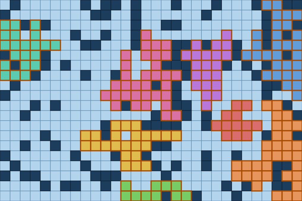 Island 6b: Diagonal Separation Rule