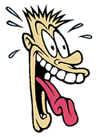 excited face
