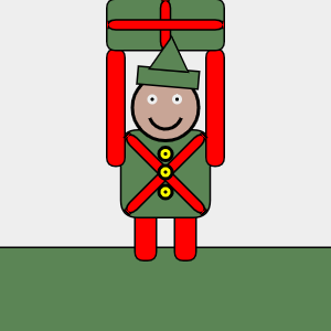 elf with gift