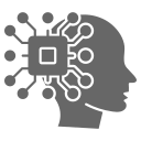 AI circuit head icon for Kai-Fu Lee on AI